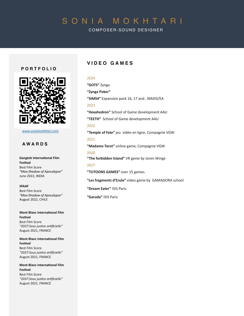 Resume page 2