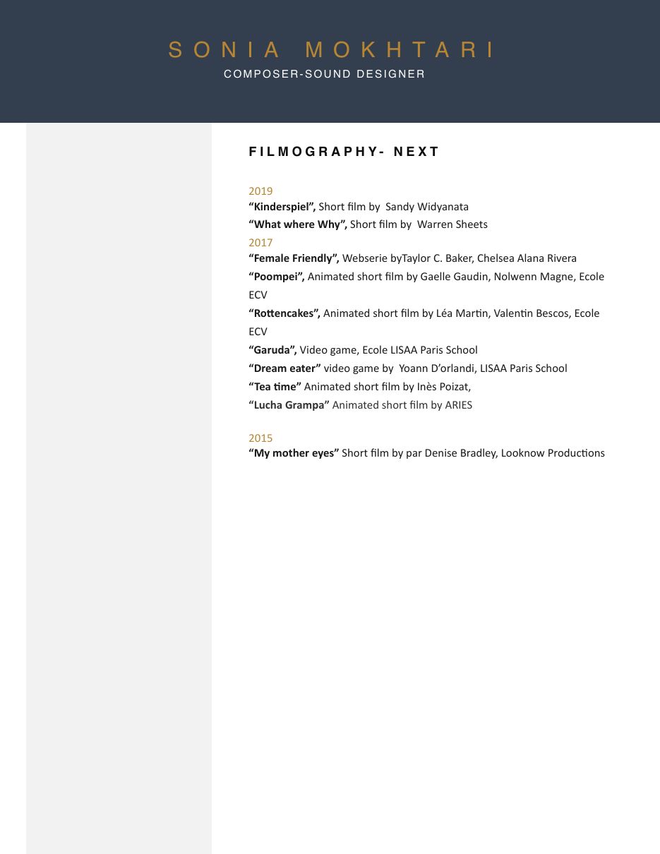 Resume page 4